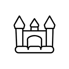 Bouncy Castle Black Icon