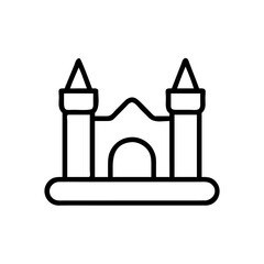 Bouncy Castle Black Icon