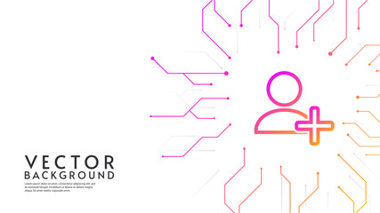 Digital technology background design. Vector illustration. Design for banner, wallpaper, background.