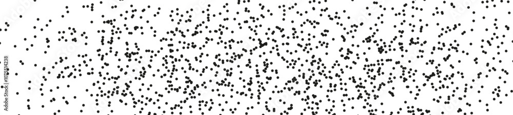 Poster abstract random polka dot pattern with small, irregular dots. black and white seamless background wi