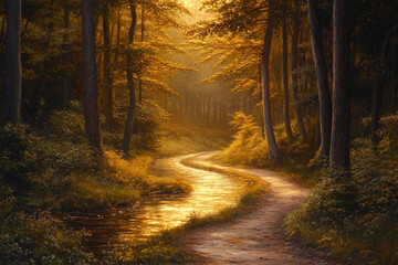 Fototapeta premium morning in the forest