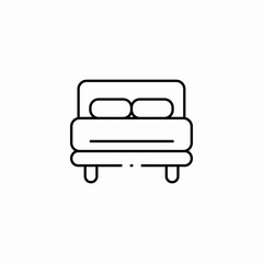 bed sleep icon sign vector