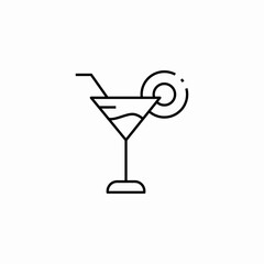 cocktail drink icon sign vector