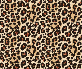 leopard skin texture pattern seamless vector background. leopard camouflage design