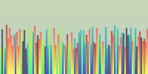 Colorful Bar Chart Data Visualization for Business: Modern Art Graphic Background Featuring Vibrant Design Elements to Enhance Visual Data Communication