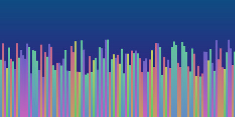 Colorful Bar Chart Data Visualization for Business: Modern Art Graphic Background Featuring Vibrant Design Elements to Enhance Visual Data Communication