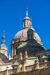Fototapeta premium Majestic dome and intricate tower details of a church