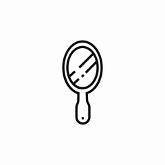 hand mirror icon sign vector