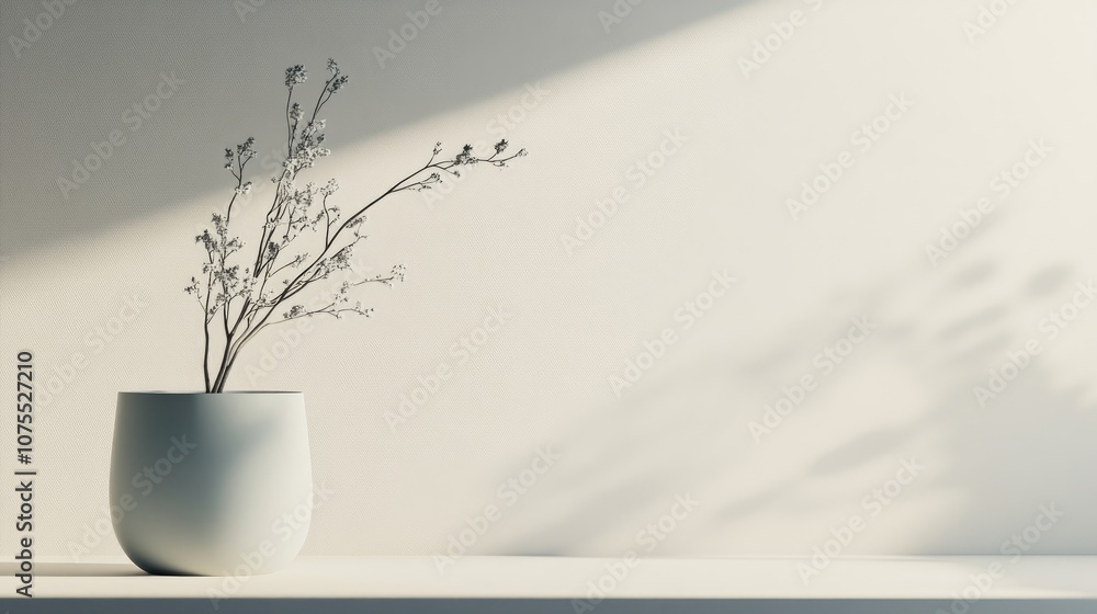 Poster minimalistic light gray background with plenty of space for text providing a perfect canvas for deli