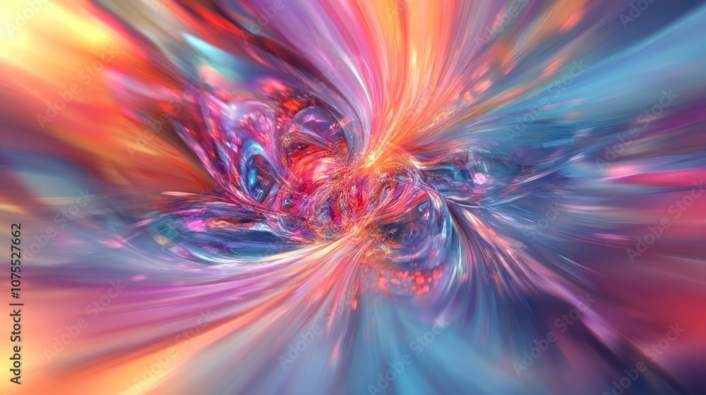 Aufkleber abstract art representing philosophical concepts with a blurred background