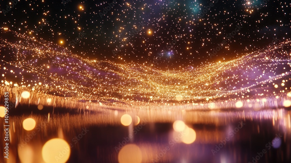 Poster cosmic backdrop featuring a field of stars high resolution astronomical image