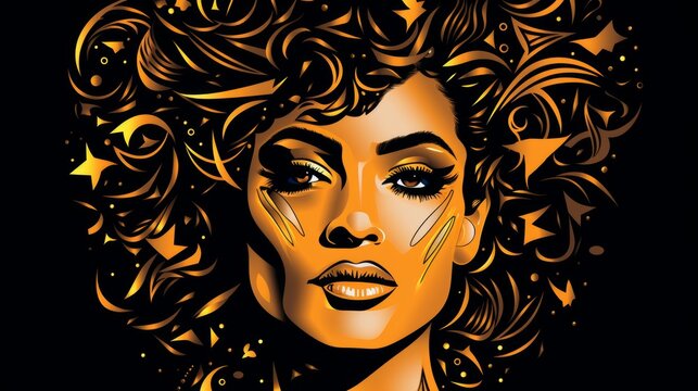 poster design with symbolic logo for celebration and supportive messag