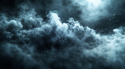 Fototapeta premium Dramatic dark stormy clouds with a hint of light.