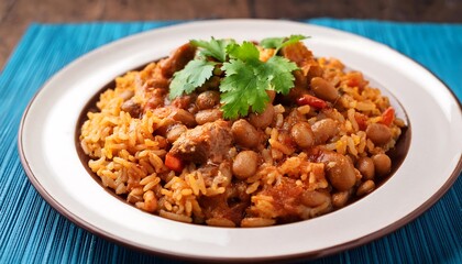  Puerto Rican arroz con gandules features rice cooked with pigeon peas, pork, and sofrit_1(1534)
