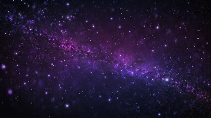 Naklejka premium Abstract purple black space galaxy starry night sky background