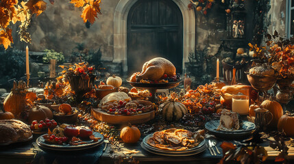 Thanksgiving Dinner Table