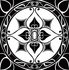 black and white decorative vintage background