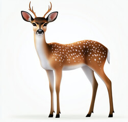 Naklejka premium deer isolated on white