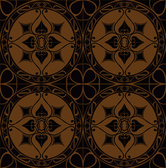 decorative geometric vintage pattern