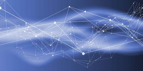 Technology background, Glowing Abstract line network