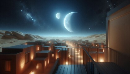 Space desert world