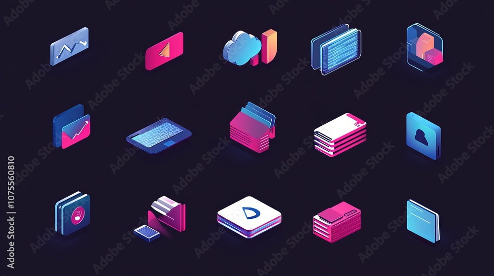 Poster this set includes 30 simple icons showing things like data transfer, traffic, files, cloud storage, 