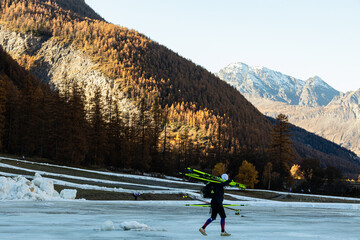 Snow Farming de début de Saison à Bessans en Maurienne