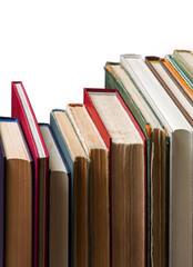 Stack of old books. Ancient background