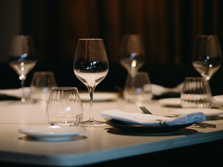 table set for dinner
