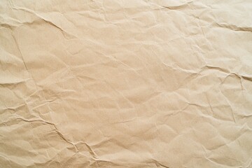 Fototapeta premium A close-up of a white crumpled paper sheet. Beautiful simple AI generated image