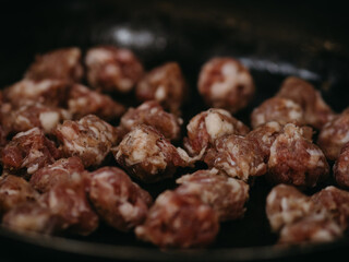 Raw meatballs