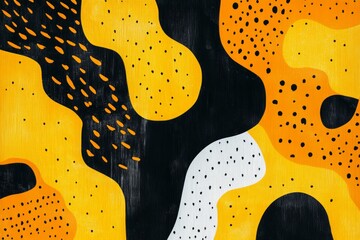 Obraz premium Abstract yellow colors, simple lines and minimal details. 