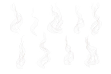 smoke isolated on white background