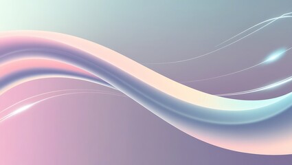 Fototapeta premium Abstract pastel wavy background. Generative Ai.