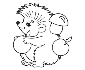 Hedgehog Coloring Page for kids 004