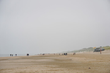 Egmond aan Zee,Nordholland , Netherlands. The beach of Egmond aan Zee