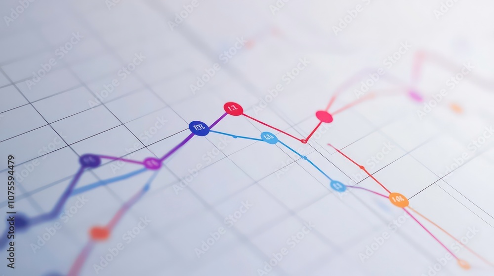 Poster a sleek progress chart template highlighting positive trends, featuring generous space for statistic