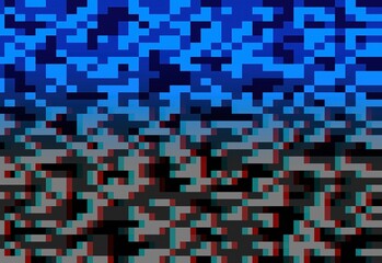 Camouflage glitch texture background grey blue