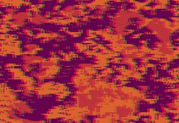 Camouflage glitch texture background purple dark night