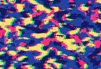 Fototapeta premium Camouflage glitch texture background color