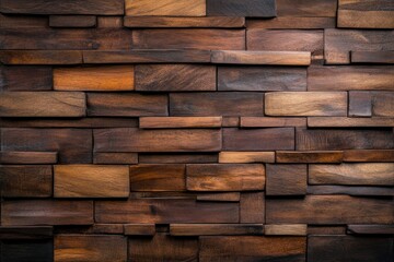 Obraz premium A close-up of a weathered wooden plank wall, with the grain and knots of the wood providing a rich, textured backdrop. Beautiful simple AI generated image