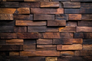 wooden coffee brown wood background planks floor wall cladding - generative ai. Beautiful simple AI generated image