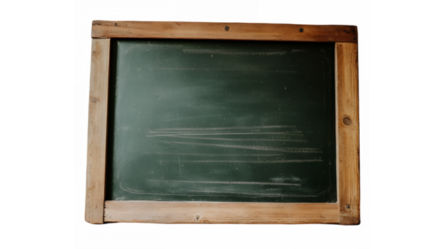 Old wooden chalkboard, blank green slate, vintage classroom, rustic frame, educational tool, nostalgic school item, textured surface, empty blackboard, traditional teaching aid, antique appearance