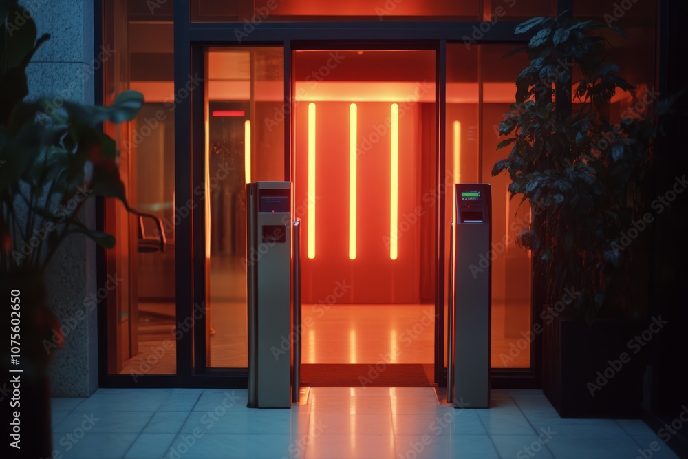 Aufkleber discover and investigate a cuttingedge, futuristic turnstile access control system designed specific