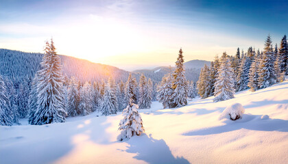 Fototapeta premium Winterwald 