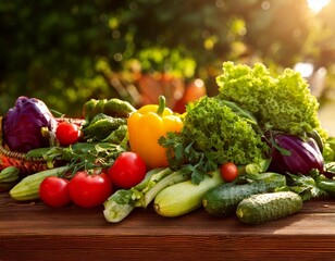 fresh vegetables on a table