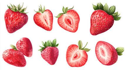 "A collection of strawberry-inspired creative recipes and ideas for incorporating this versatile ingredient into both meals and desserts."






