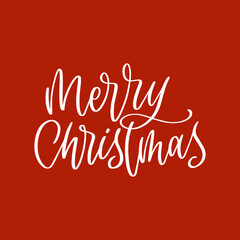 Christmas hand lettering.