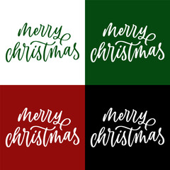 Christmas hand lettering set.
