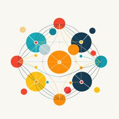 Intersection Circles - Infographic Visualizing Profit, Risk, and Loss in Business Schemes